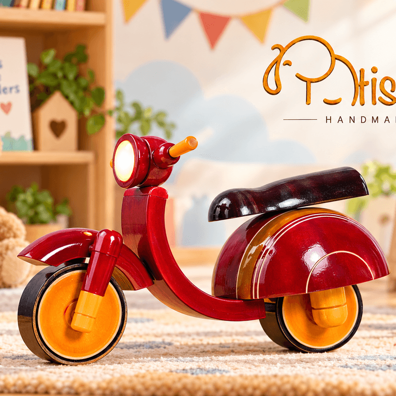 Etikopakka Wooden toys -scooter- atisrsti eco-friendly toys GI tagged products 